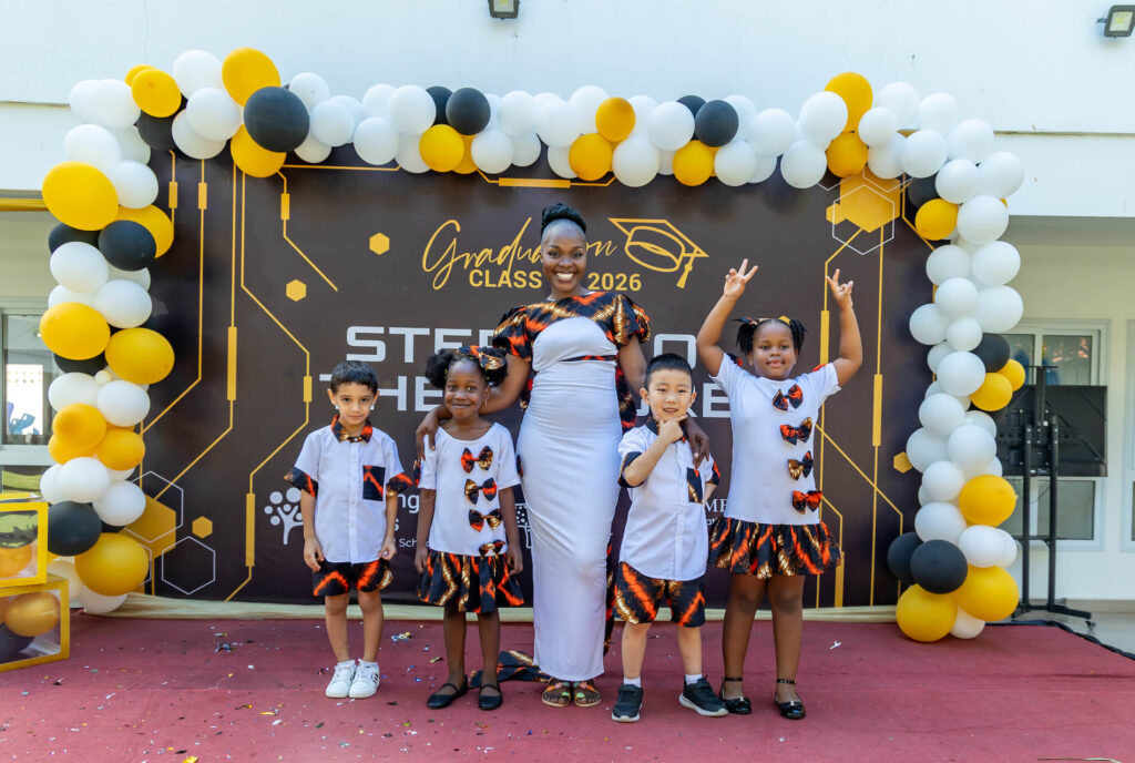 Stepping Stones Graduation 2026 - Children with Teacher